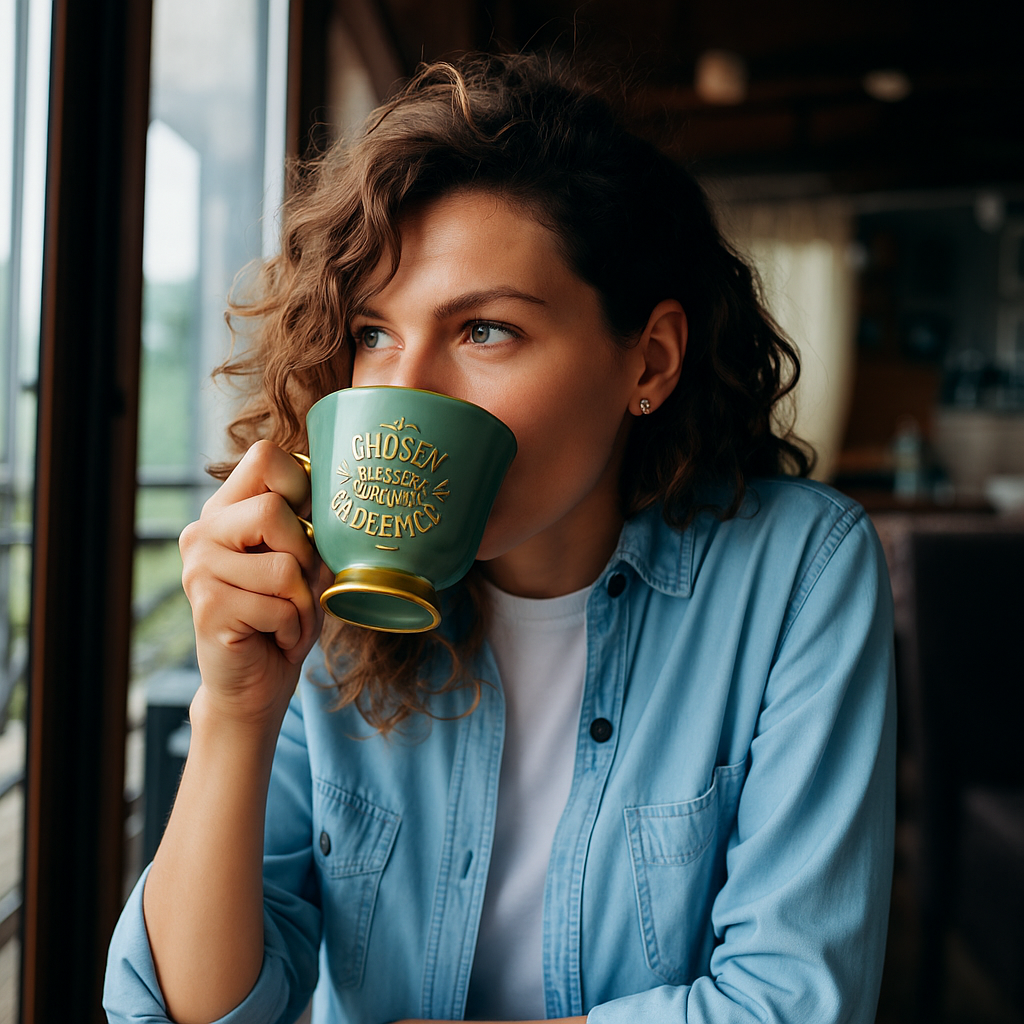 Taza creada con propósito • cerámica verde