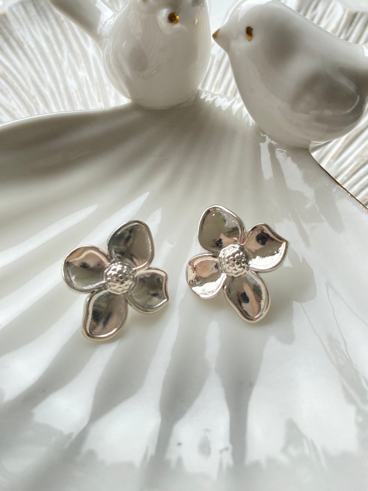 Aros Florece • Acero Plateado