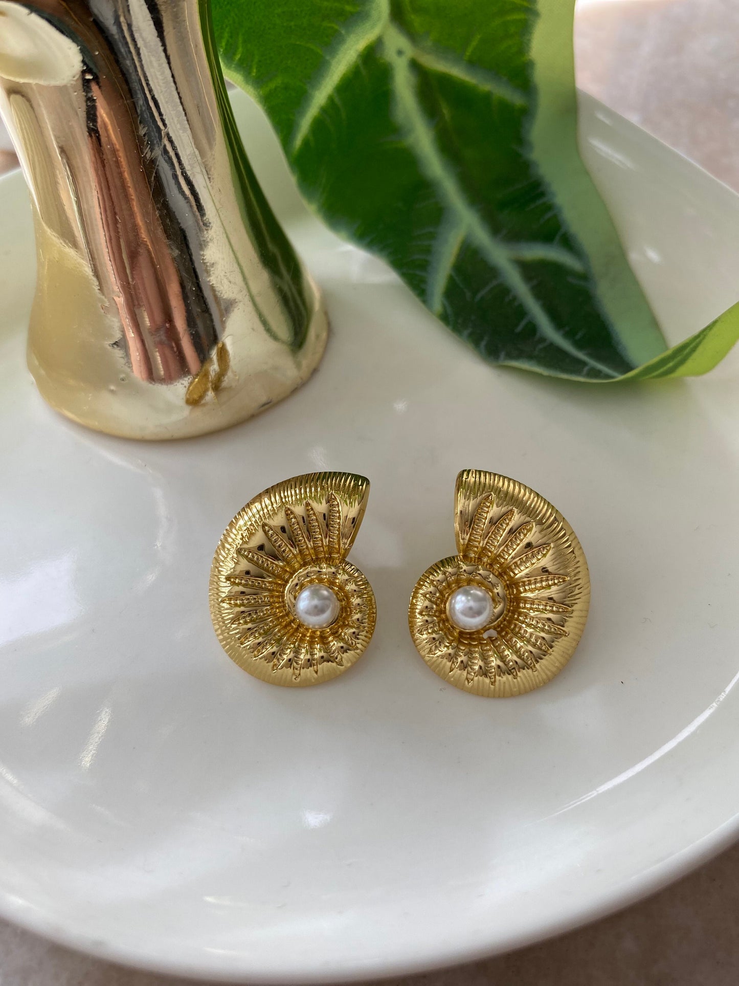 Aros Caracola Perla