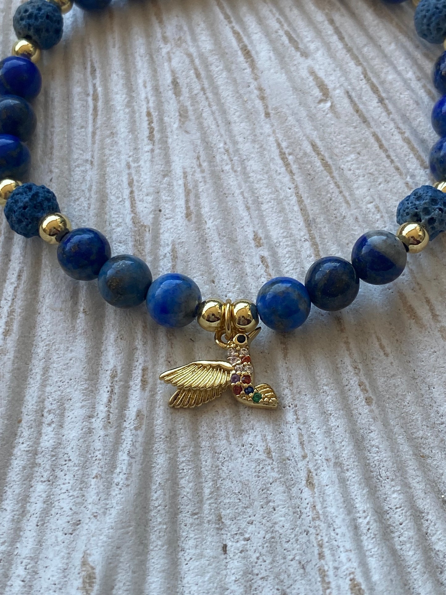 Pulsera Difusora Lapizlázuli Colibrí