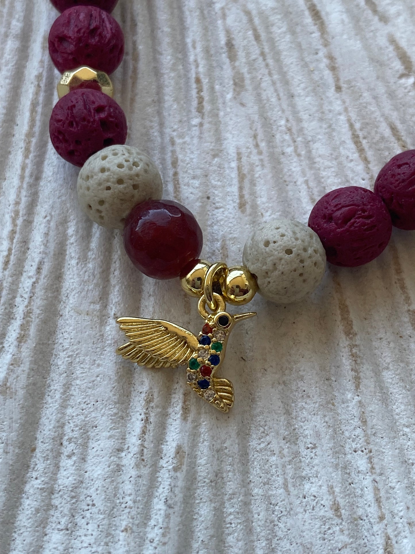 Pulsera Difusora Púrpura Colibrí