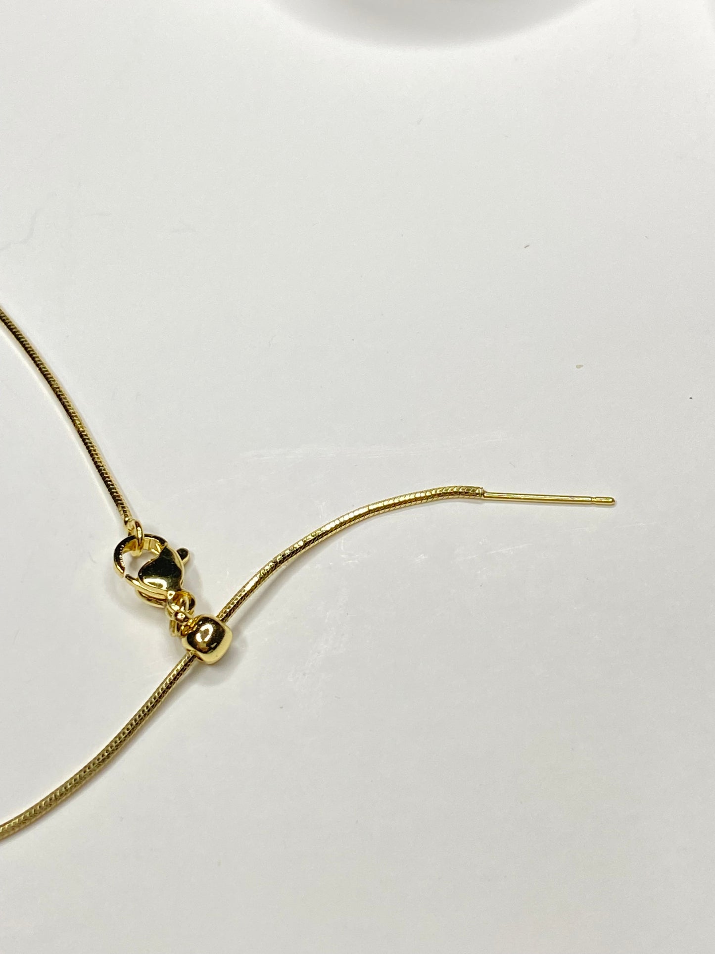 Collar Corazón diamante microcircones baño oro