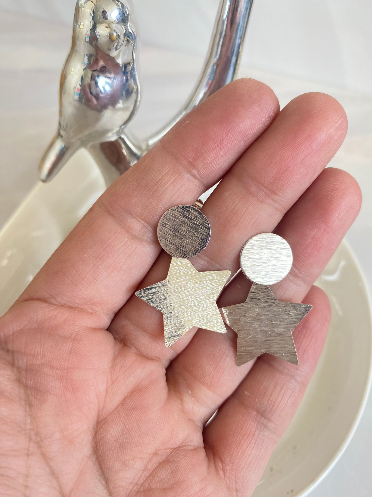 Aros Star Baño Plata 925