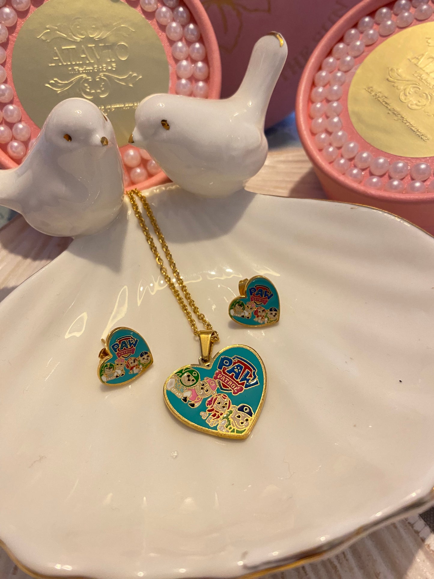 Conjunto Paw Patroll Corazón Turquesa
