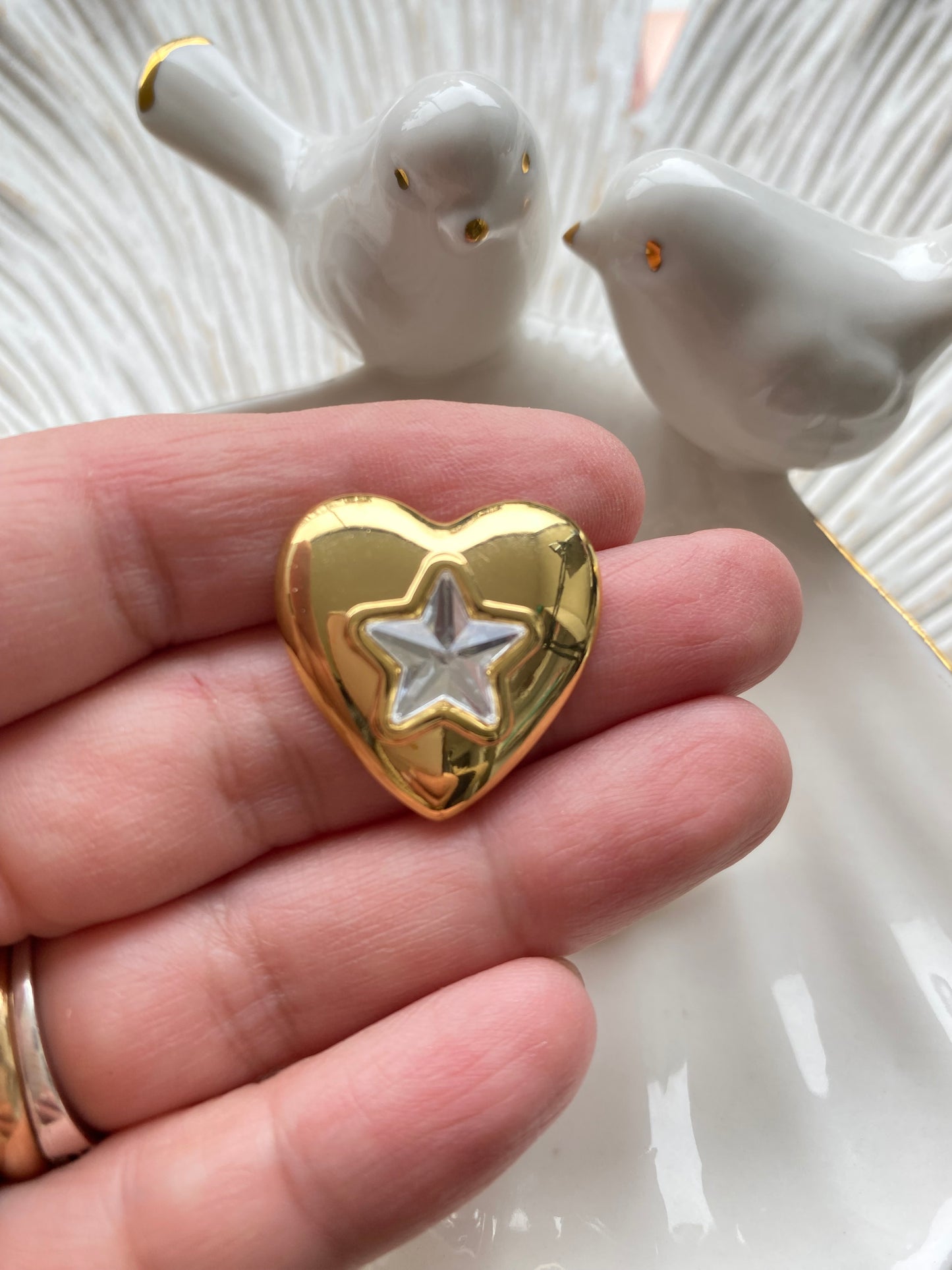 Aros Corazón resplandeciente