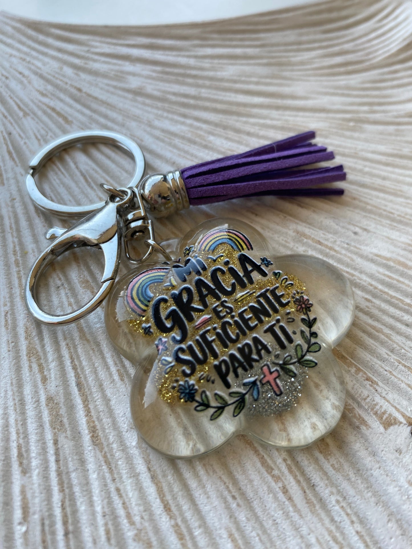 Llavero Mi gracia es suficiente para ti.