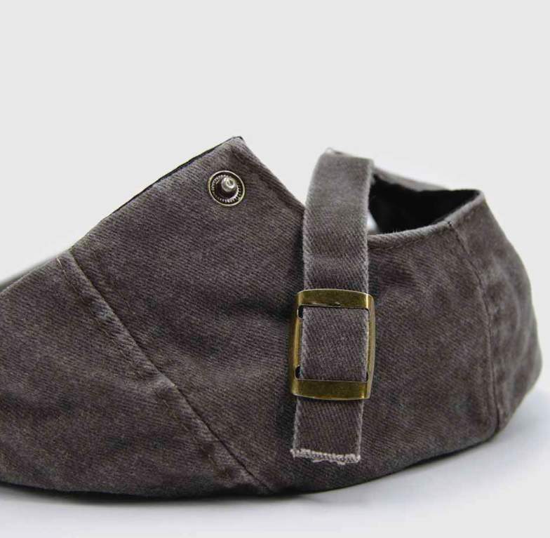 Boina hombre lona mineral negra