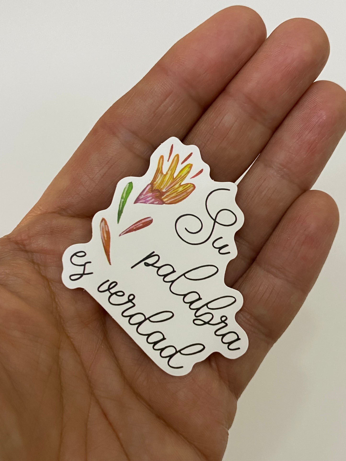 Set 6 stickers “Su palabra es verdad”