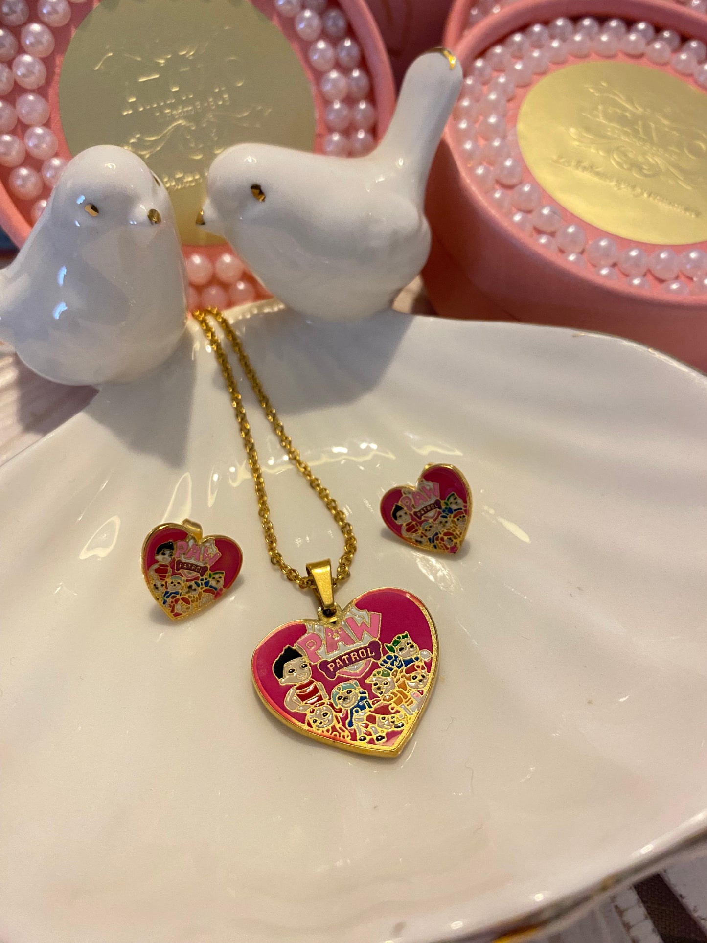 Conjunto Paw Patroll Corazón Fucsia