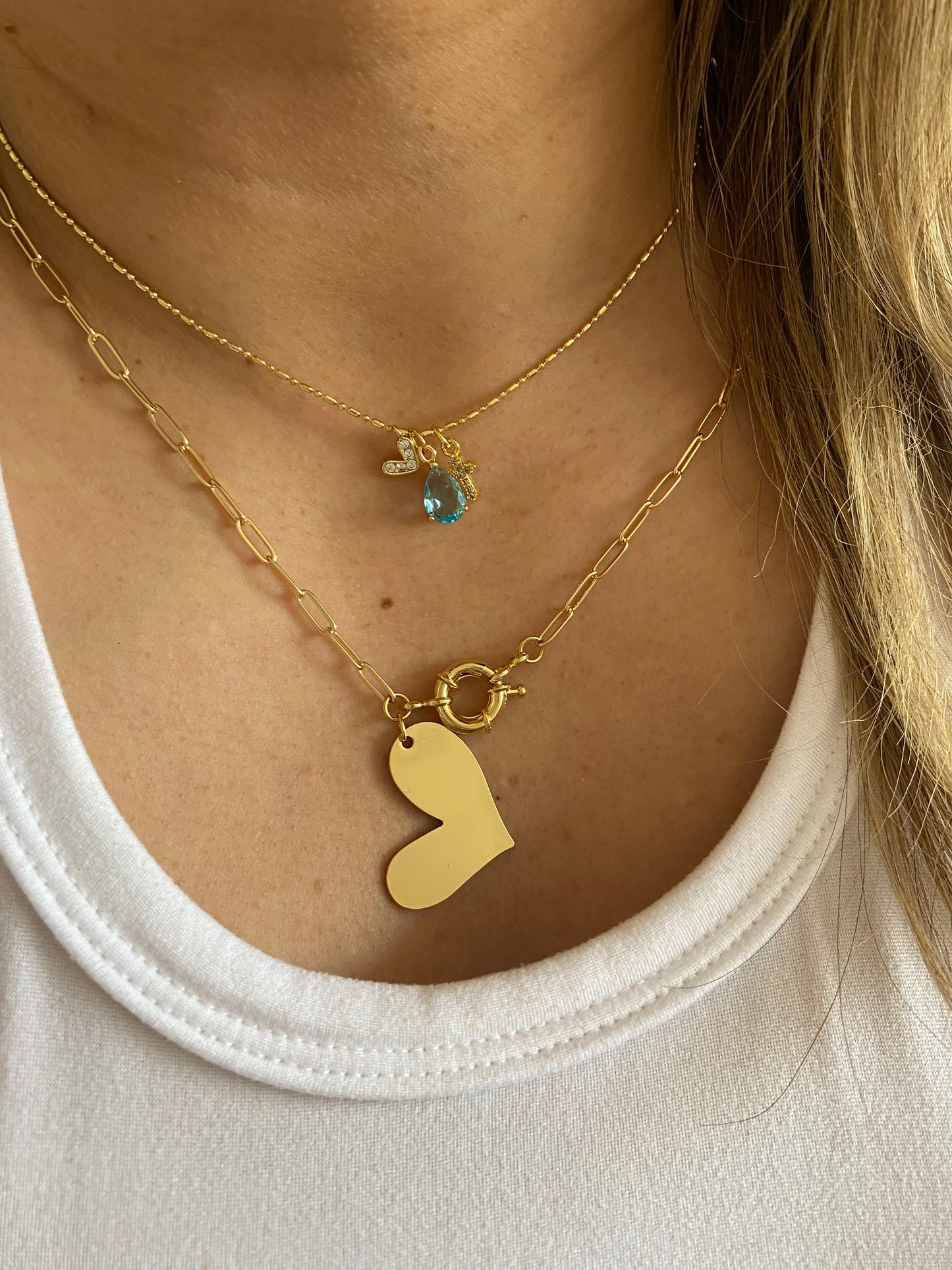 Collar lo que permanece turquesa