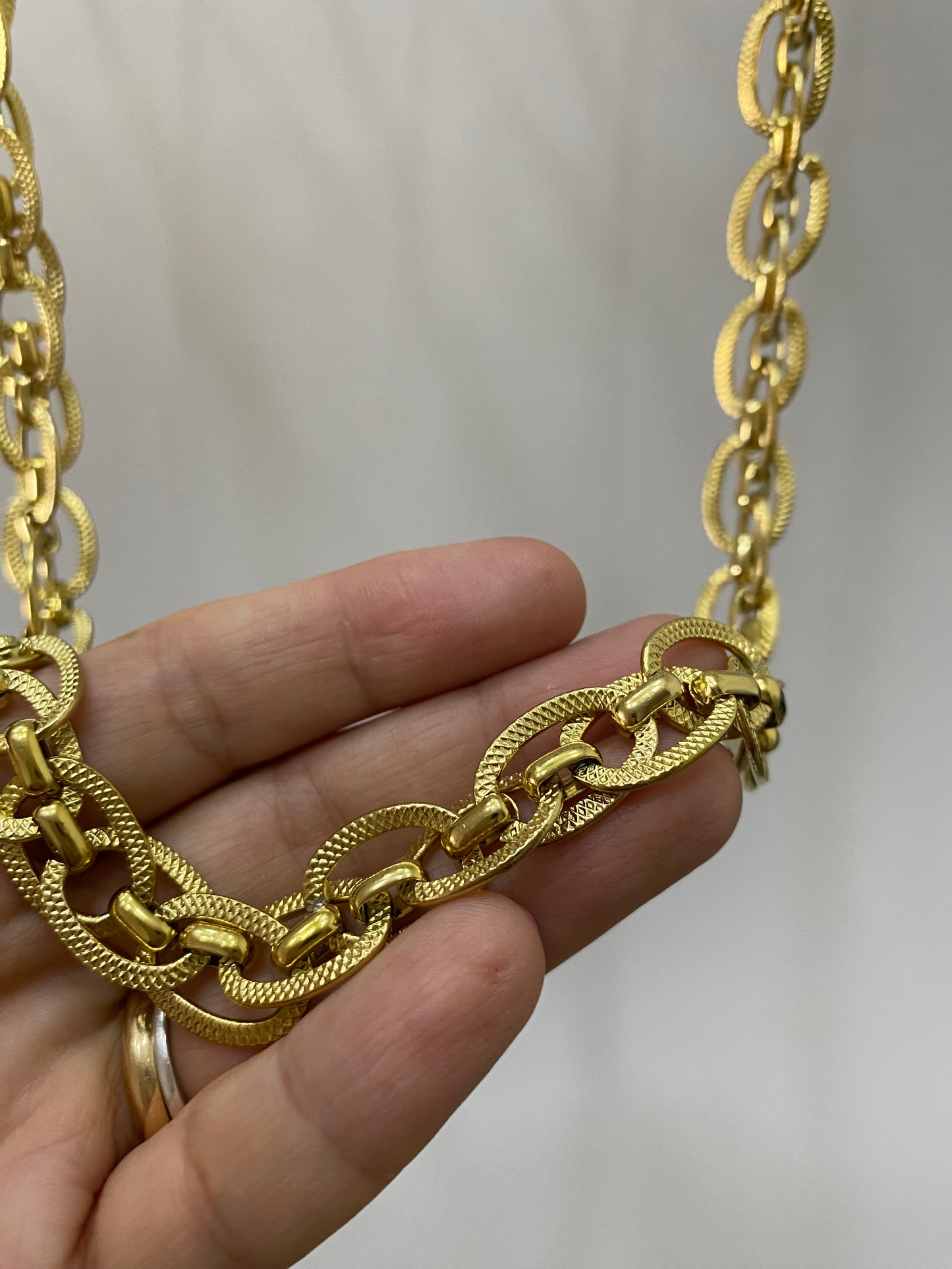 Collar lazos de amor •Cadena acero 50 cms