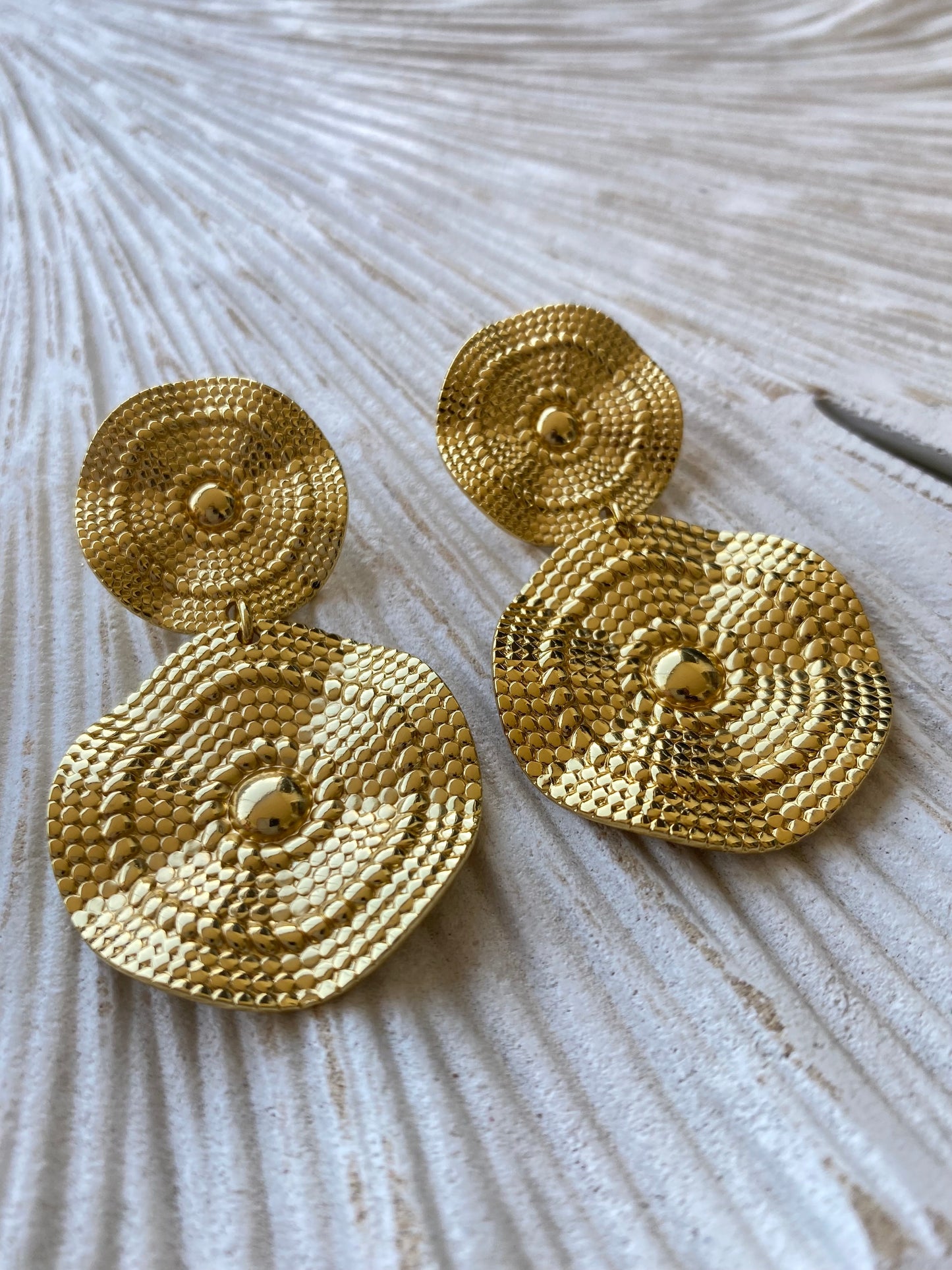 Aros sol de justicia dorado