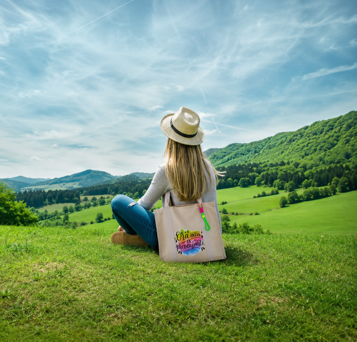 Tote Bag “Ora antes de preocuparte”