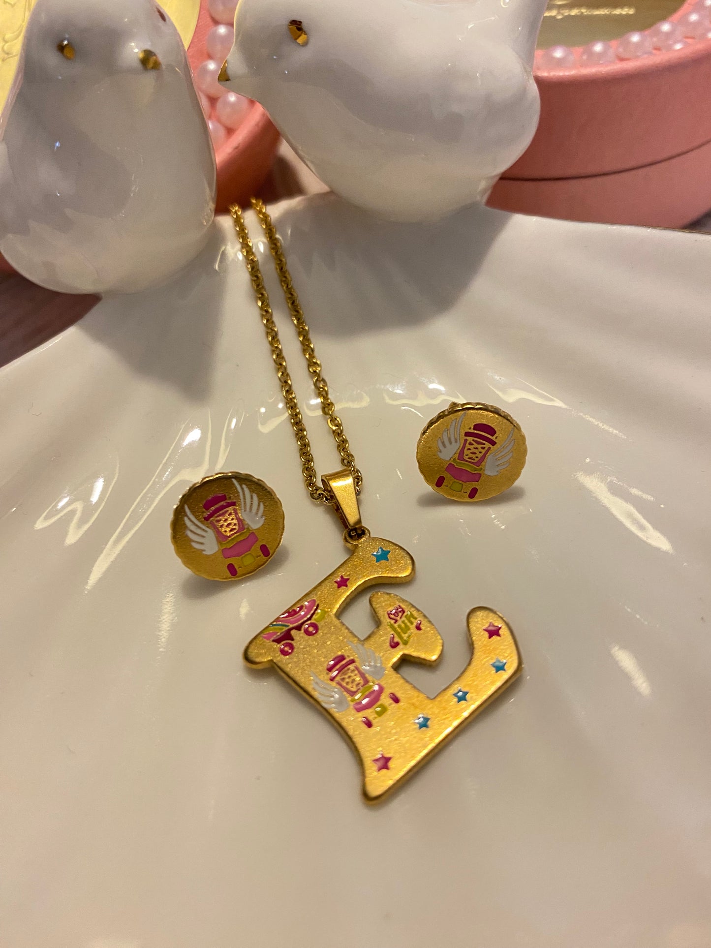Conjunto Soy Luna letra “E”