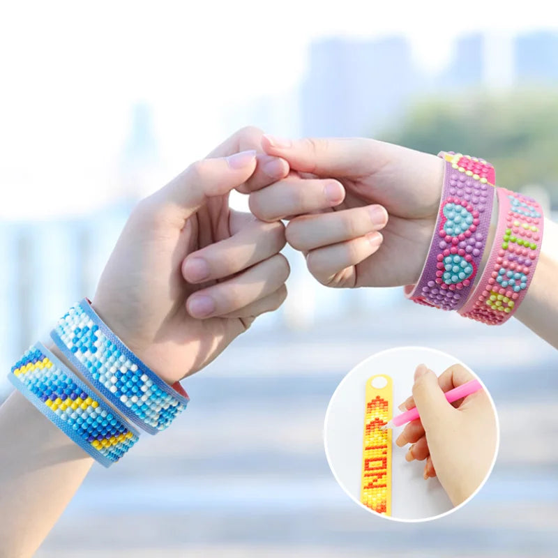 SET DE 3 PULSERAS PINTURA DIAMANTE