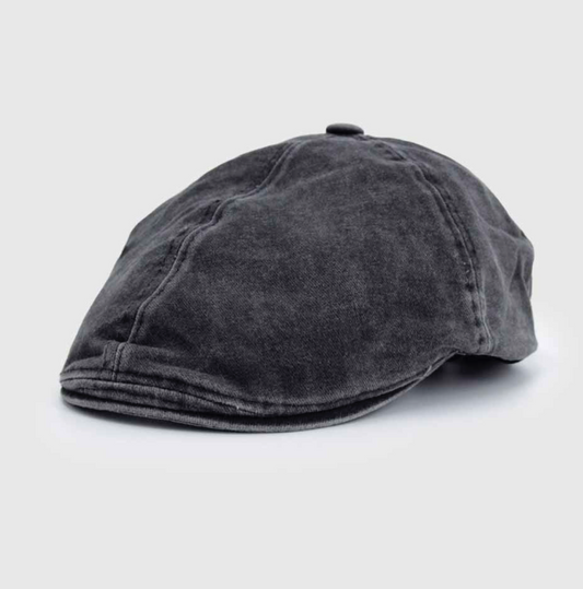 Boina hombre lona mineral negra