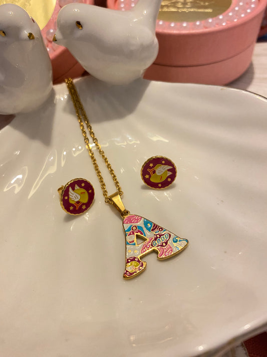 Conjunto Soy Luna letra “A”