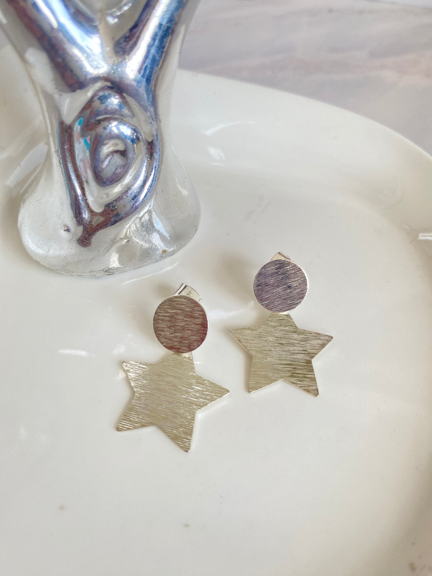 Aros Star Baño Plata 925