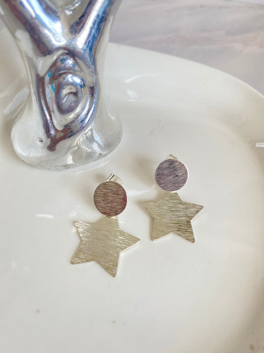 Aros Star Baño Plata 925