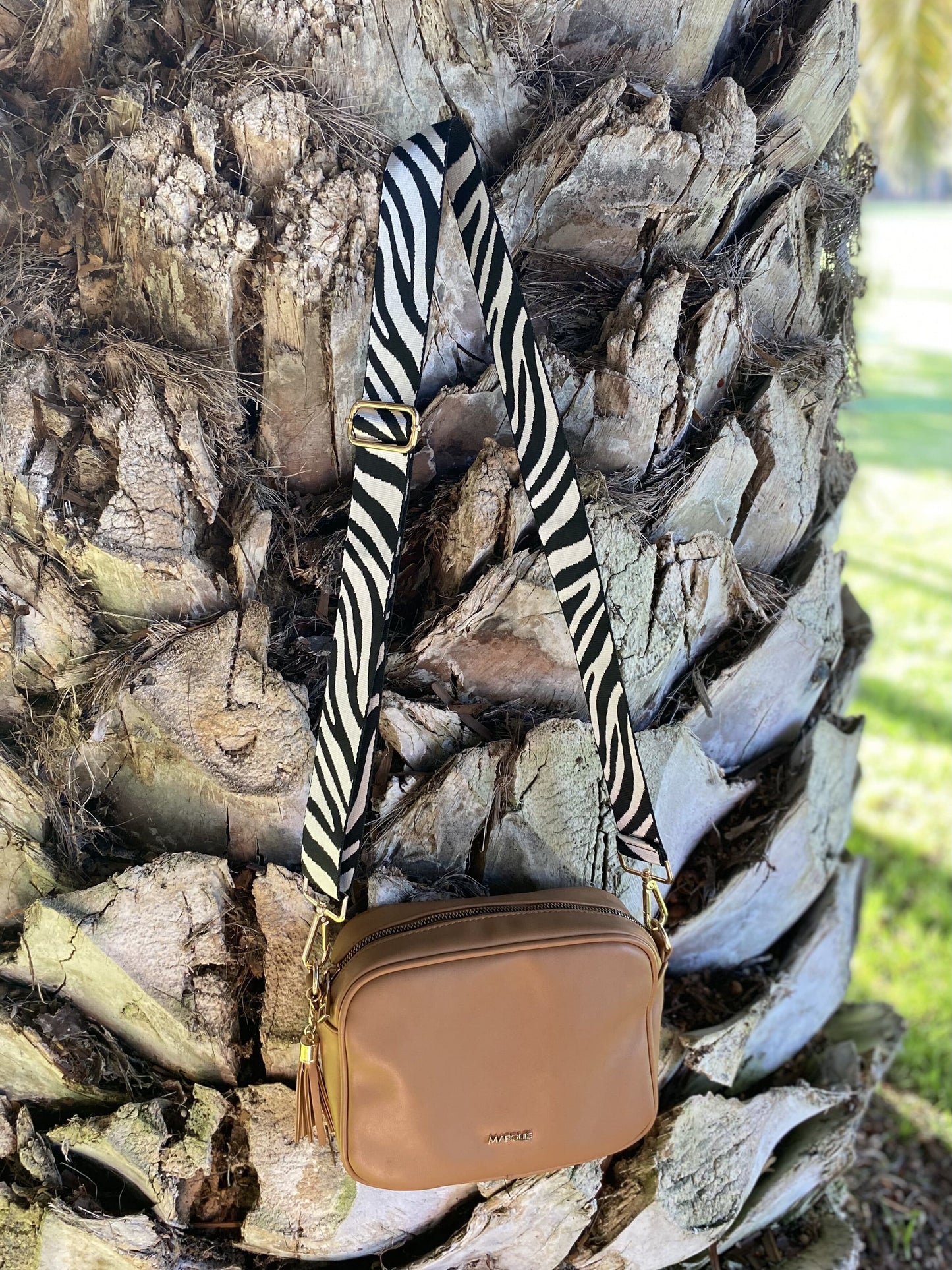 Correa Strap Cebra Extensible Para Cartera o Celular, Incluye Argolla Unión