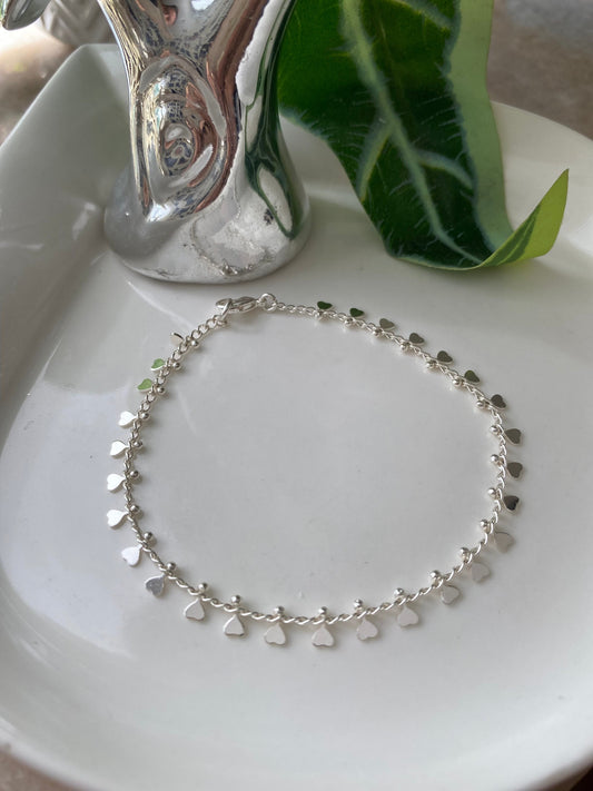 Pulsera Amor Sin Fin Baño Plata