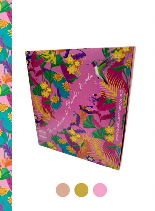 Box Edén 2025 • Rosa Lanzamiento de Colección Pañuelos de Seda