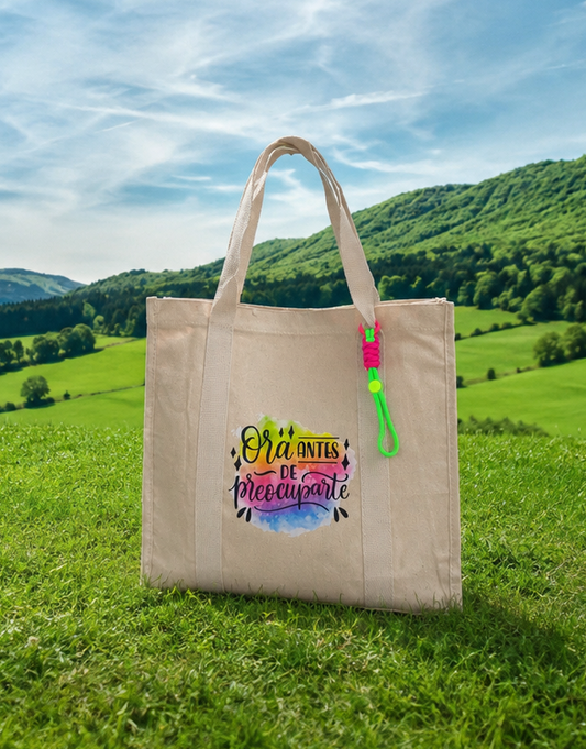 Tote Bag “Ora antes de preocuparte”