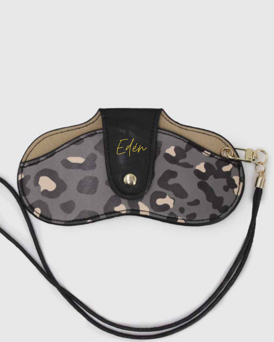 Porta Lentes con correa • Print gris
