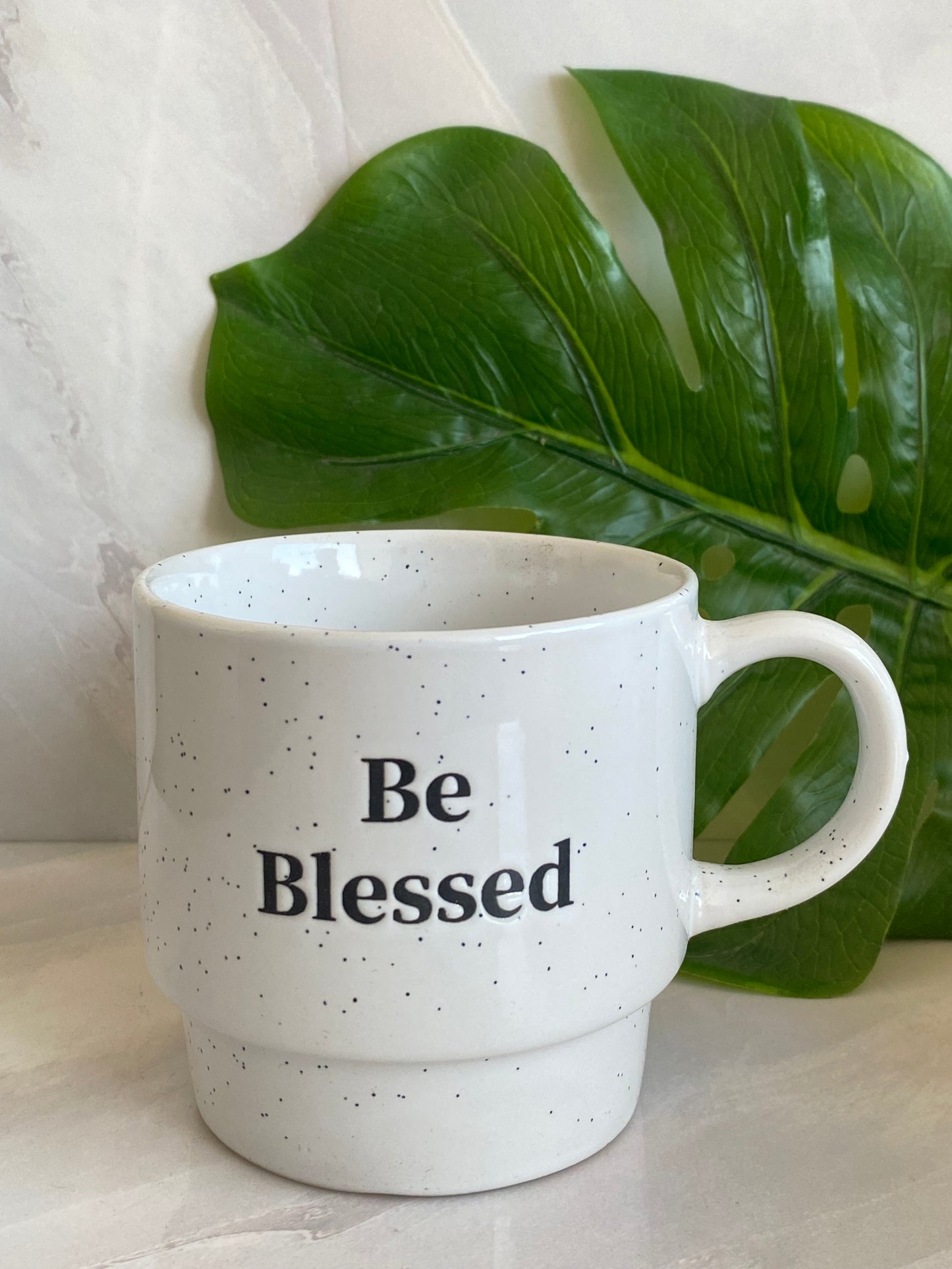 Taza de cerámica Blanca “Be Blessed”