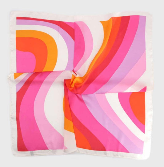 Pañuelo de Seda • El tiempo de la Alegría • Cantares 2:12 • Fucsia 70x70 cms