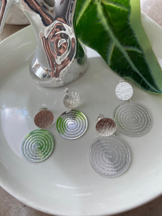 Aros Padre Nuestro Baño Plata 925