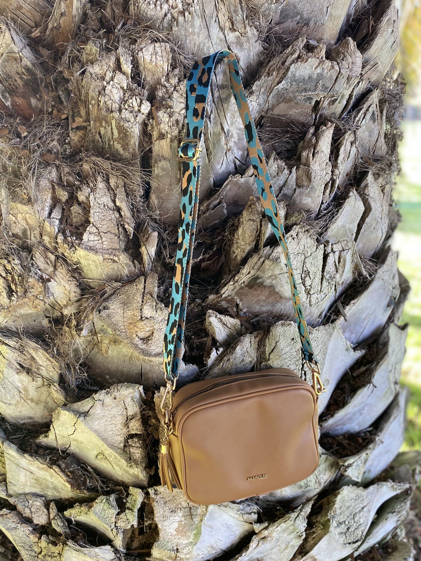 Correa Strap Turquesa Salvaje Extensible Para Cartera o Celular, Incluye Argolla Unión