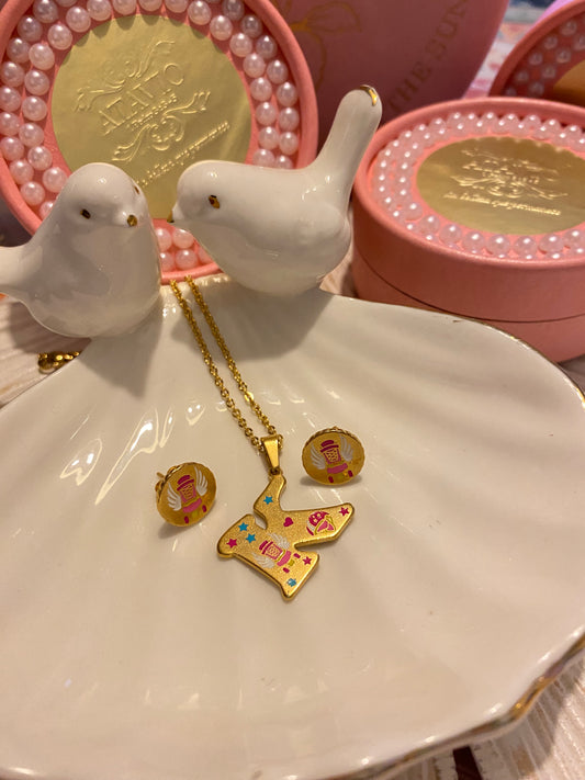 Conjunto Soy Luna letra “K”
