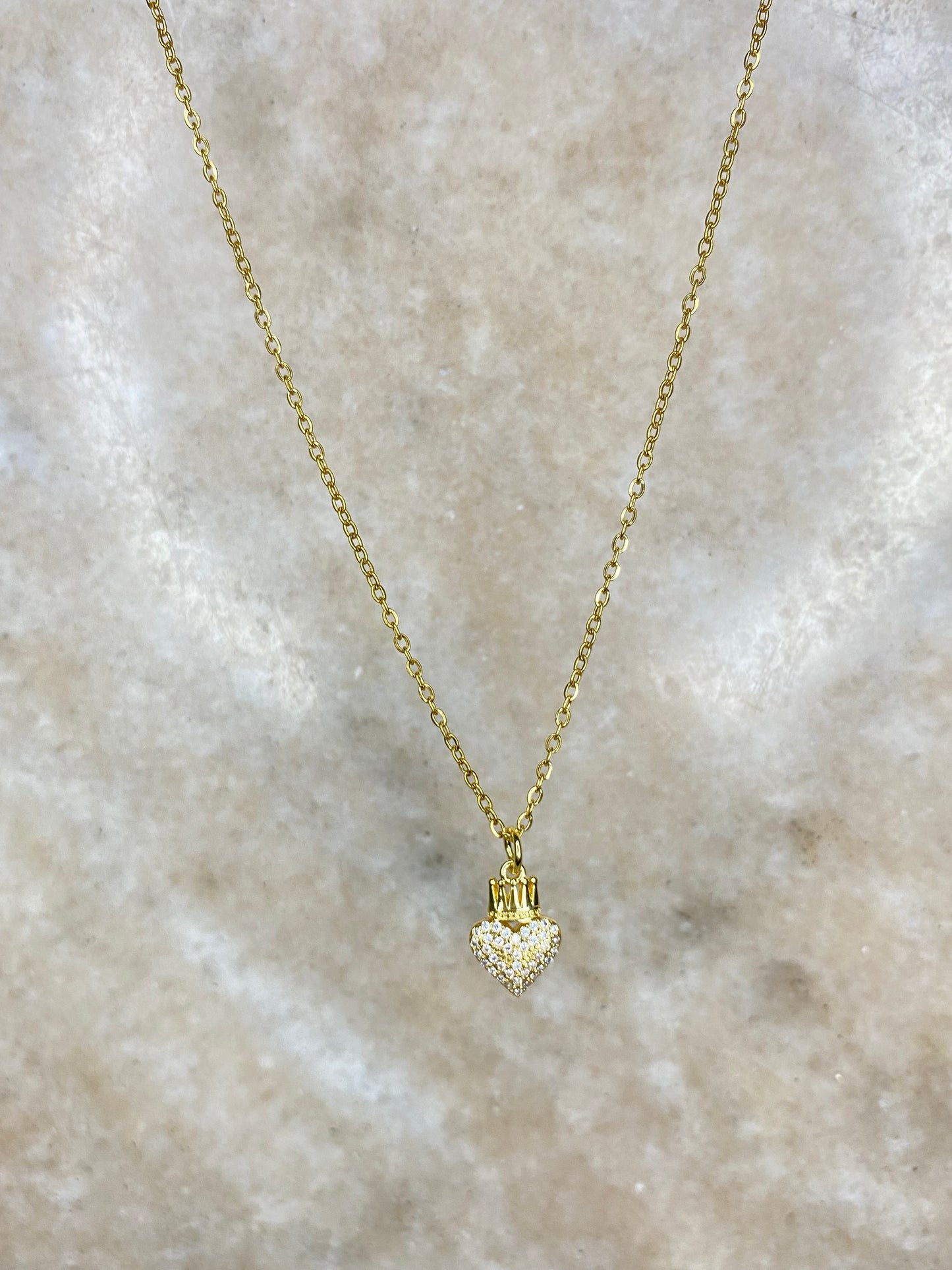 Collar Corazón Corona