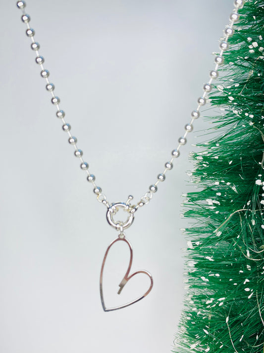Collar Corazón  balines