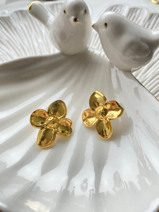 Aros Florece • Acero Dorado