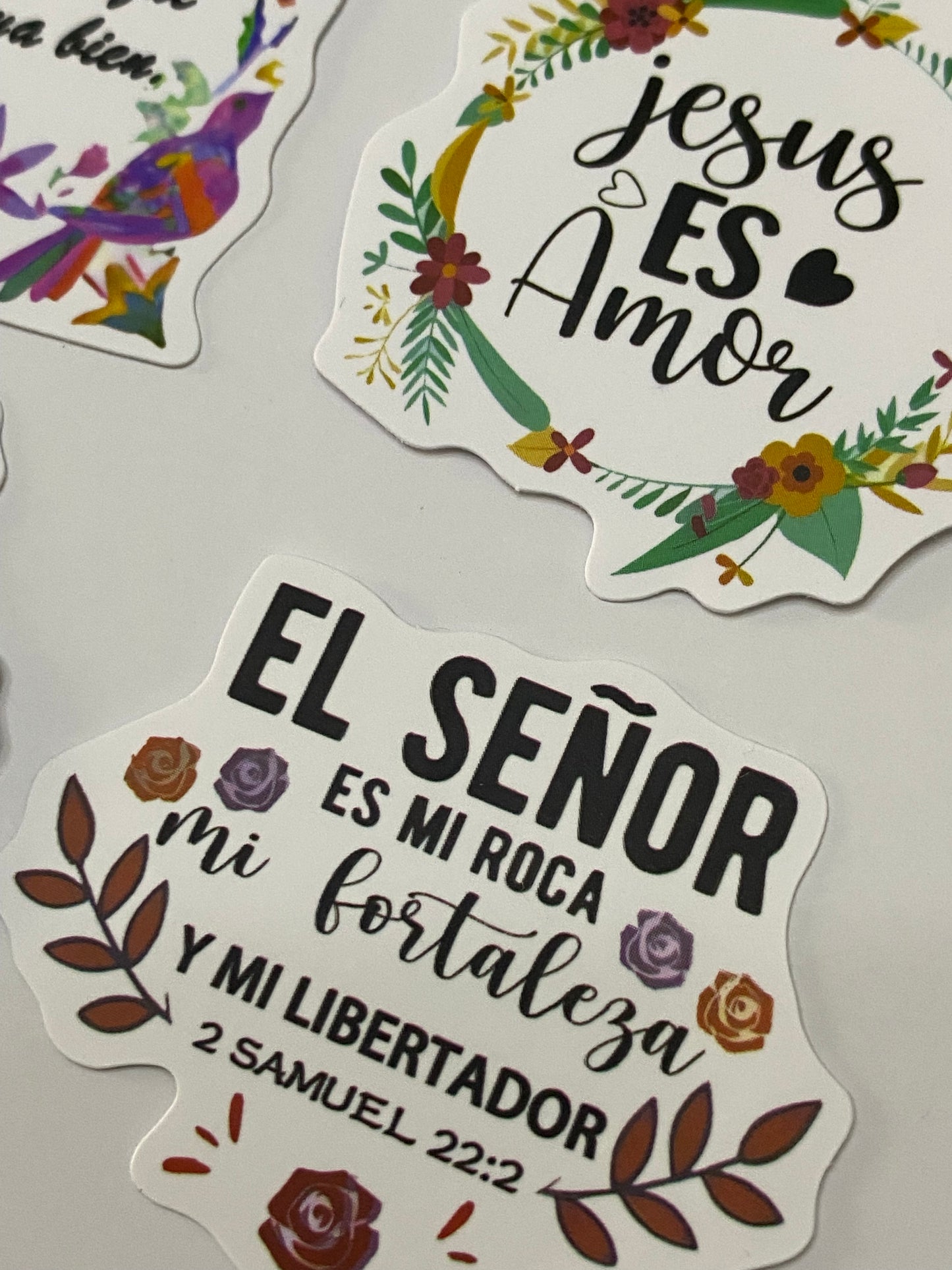 Set 6 stickers “Dios te ve hermosa”