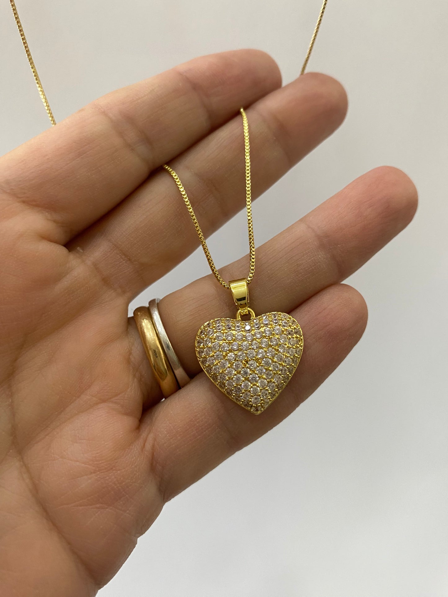 Collar amor Perfecto  Cadena baño oro