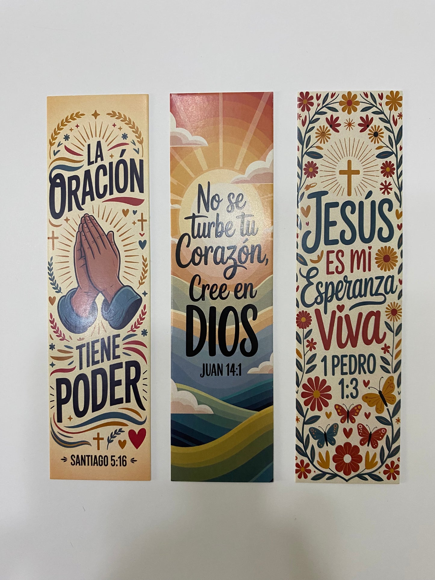Set 6 separadores de Libros 4x15 cms  “Dios tiene planes Perfectos”
