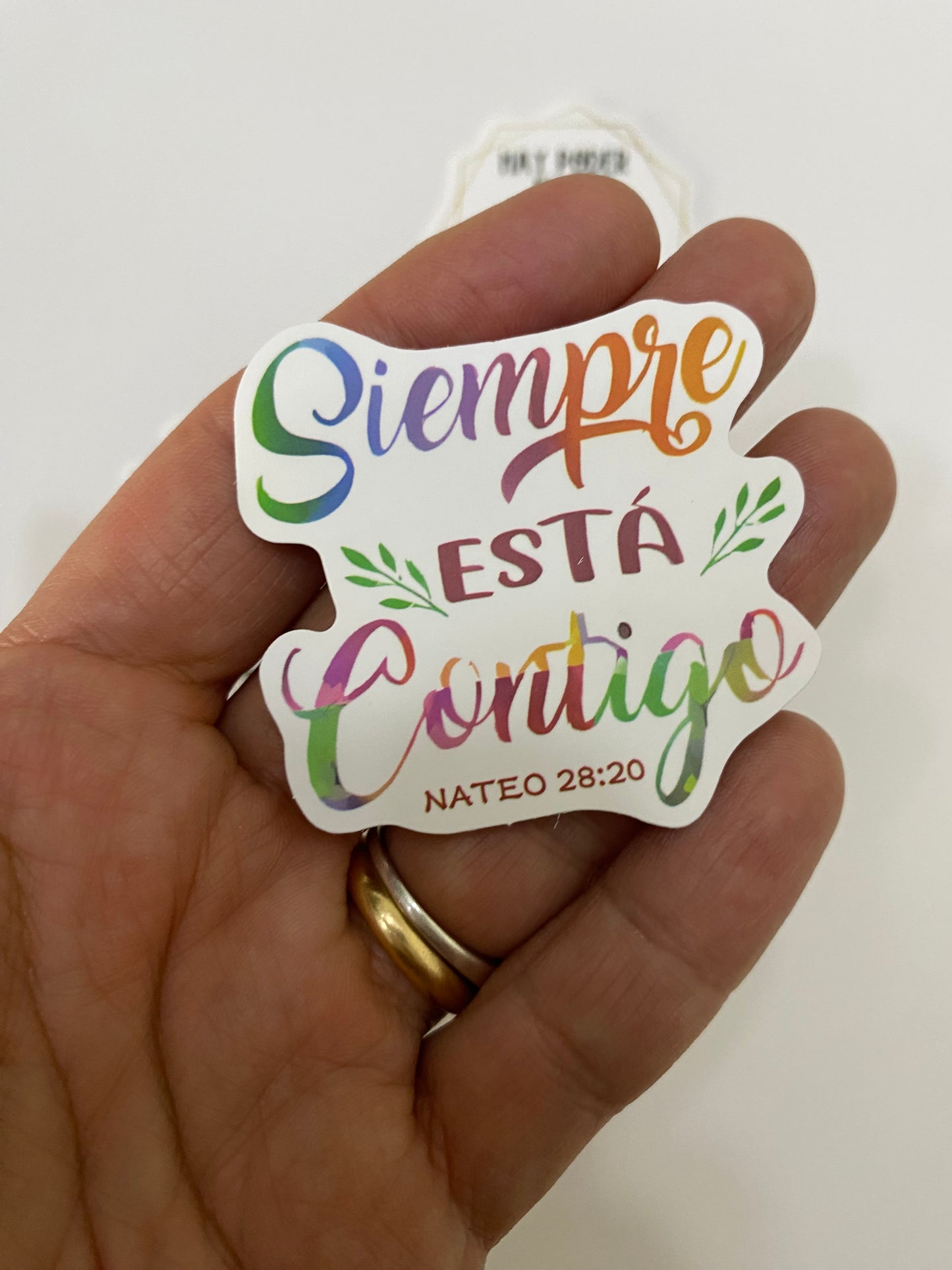 Set 6 stickers “Siempre esta conmigo”