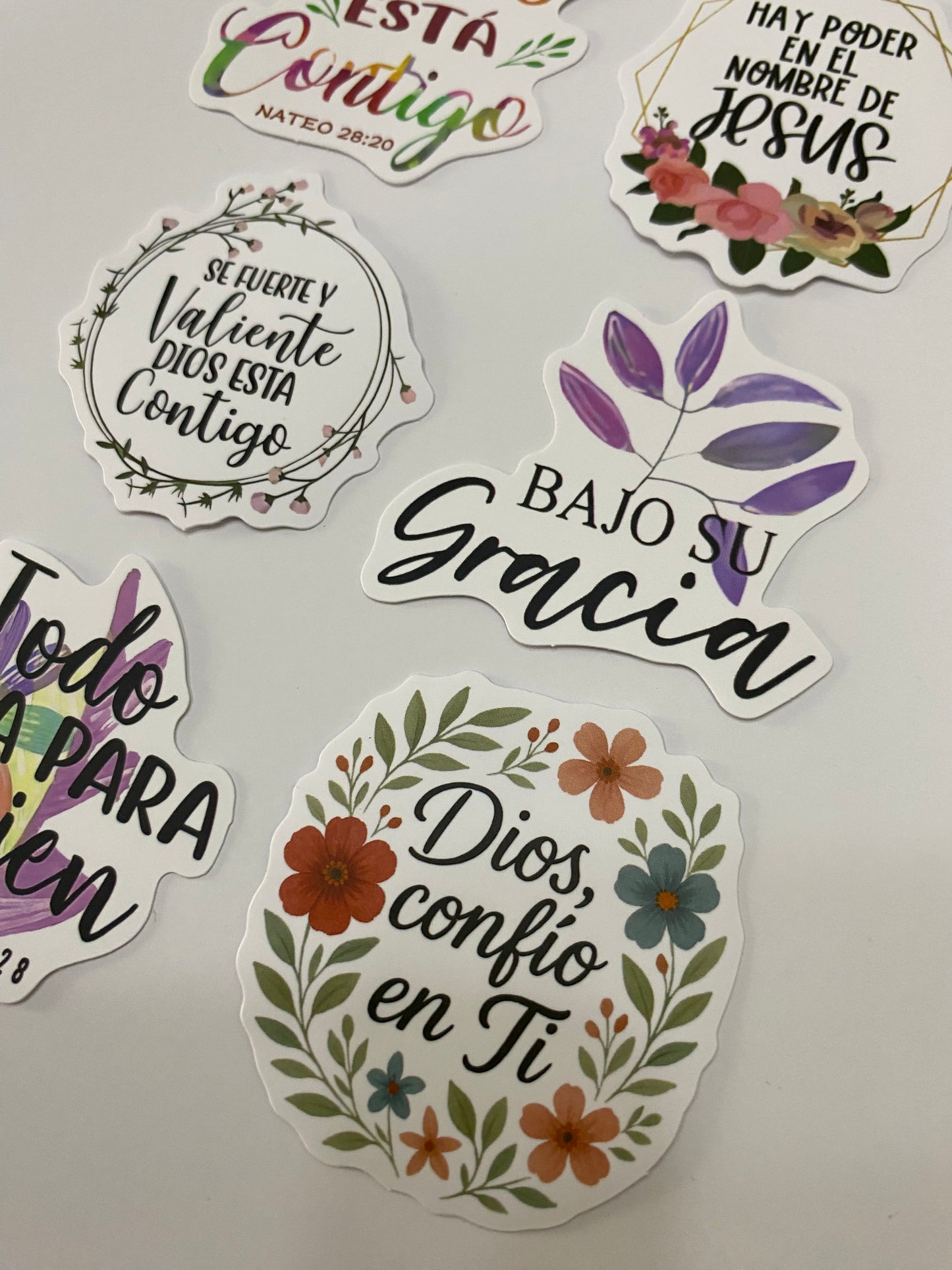 Set 6 stickers “Siempre esta conmigo”