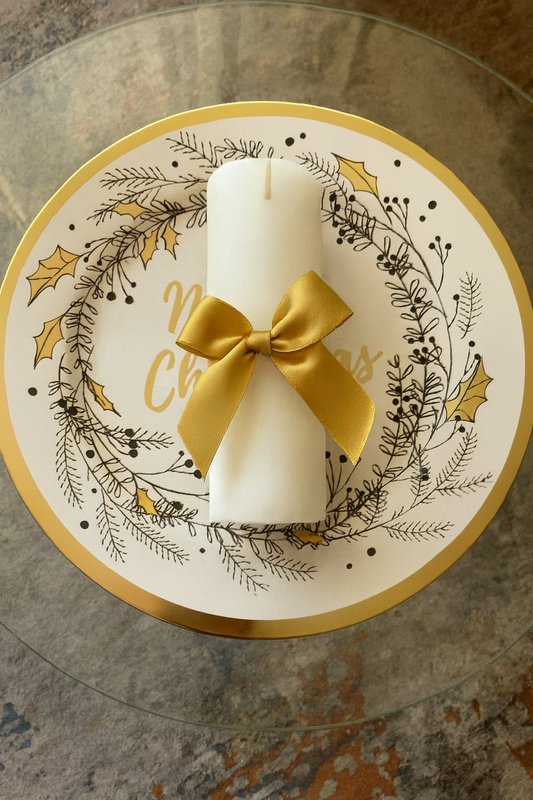 Plato base acrílico Navidad 30 cms