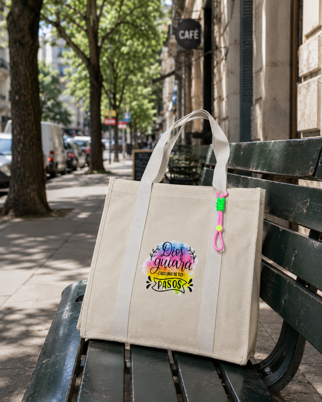 Tote Bag “ Dios guiará cada uno de tus pasos”