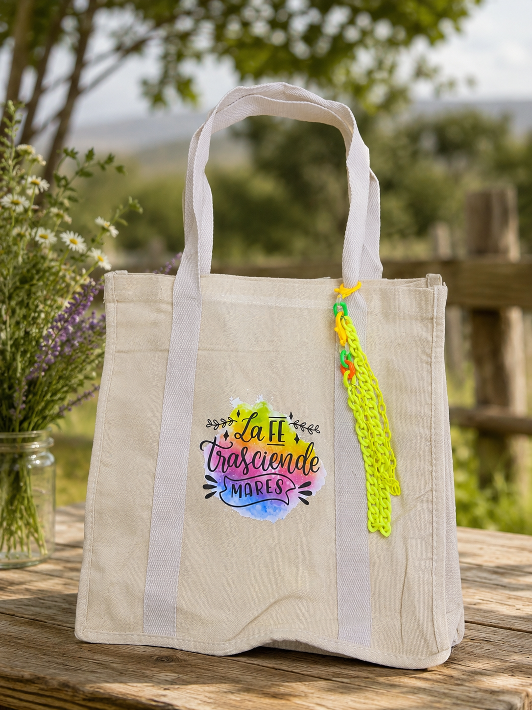 Tote Bag “ La Fe trasciende Mares