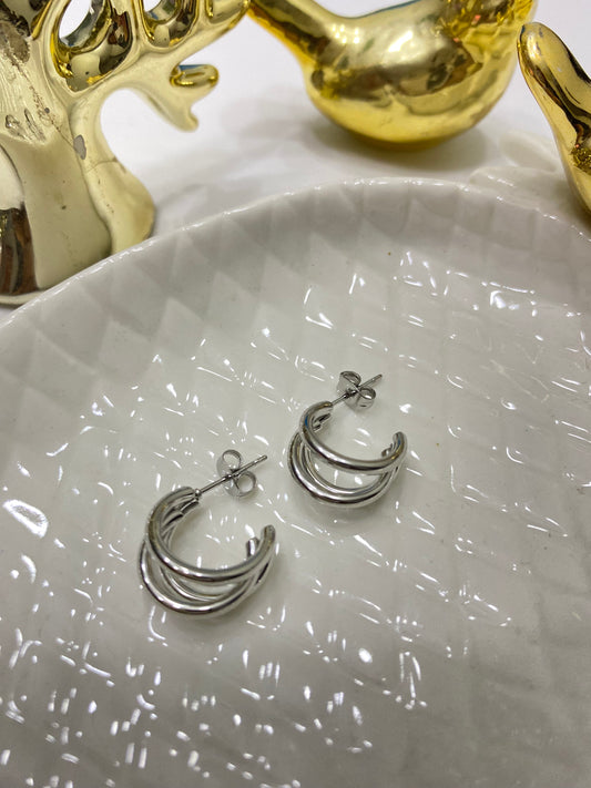 Aros argolla trinidad acero  13mm