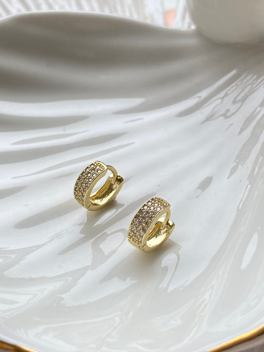 Aros argollas microcircones rodio
