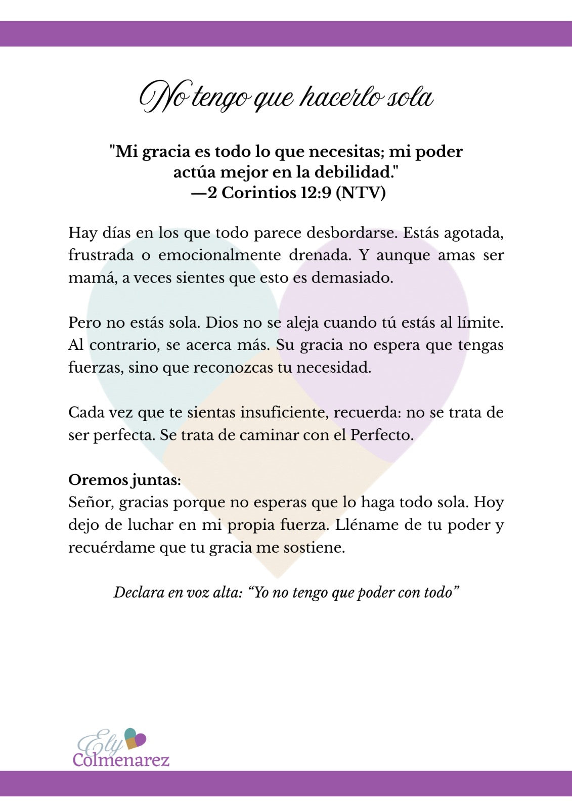 Reposa aquí Mamá • 100 días de Devocional