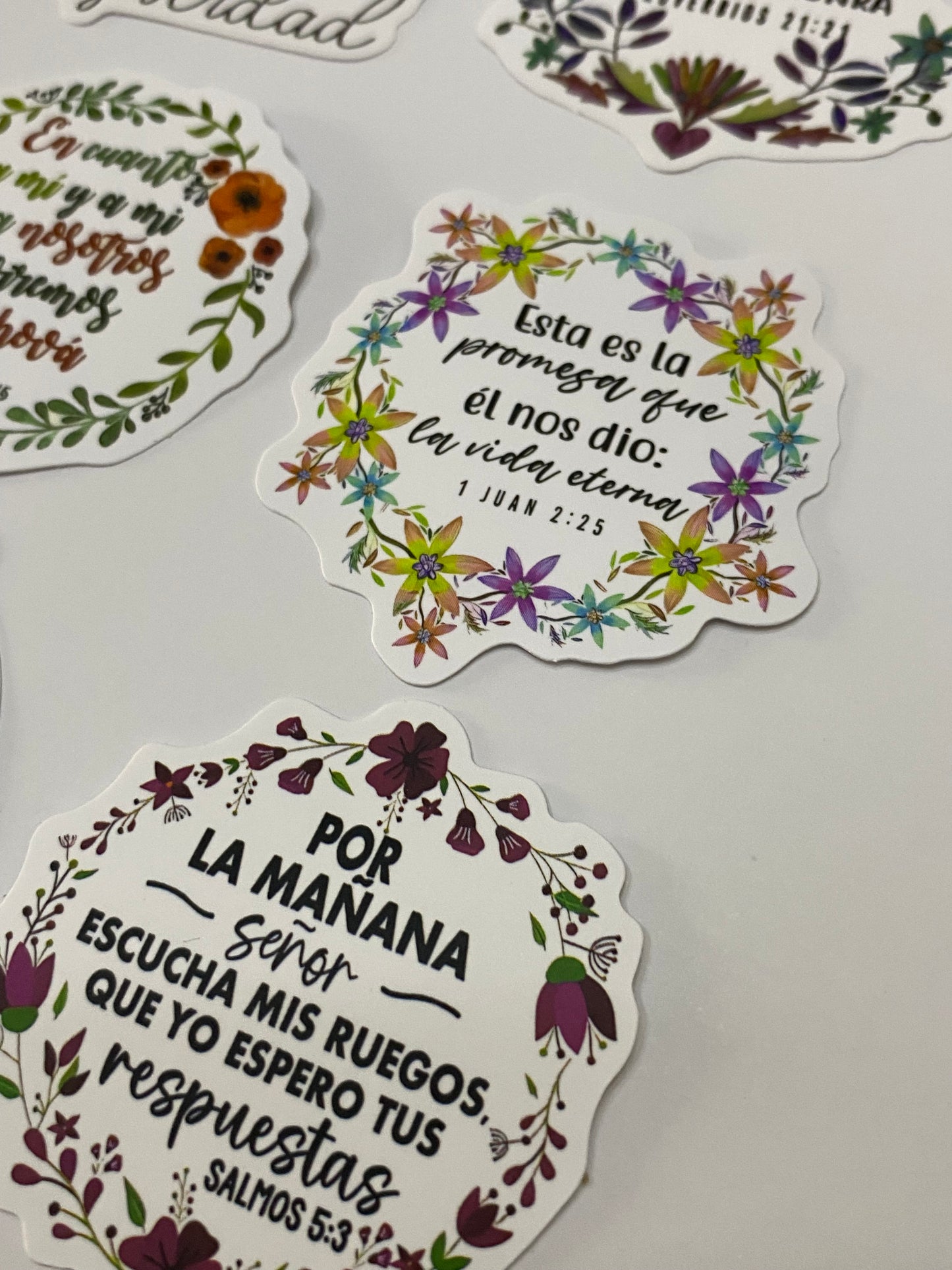 Set 6 stickers “Su palabra es verdad”