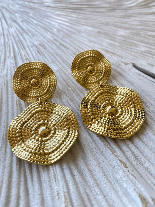 Aros sol de justicia dorado