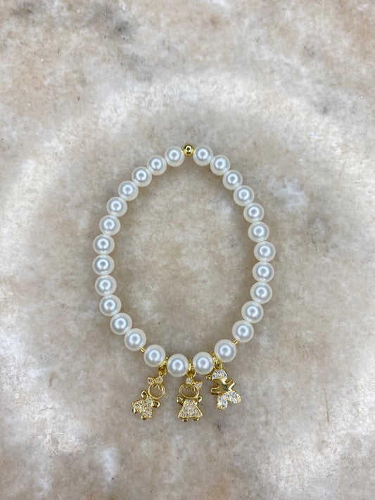 Pulsera Perlas Swarosvki 1 a 3 Hij@s